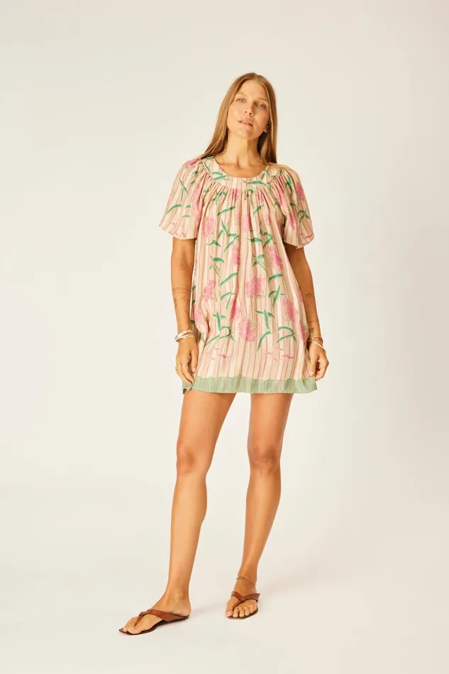 Women Natalie Martin Dresses Sienna Mini Dress Chamomile Rose Women Natalie Martin Dresses Sienna Mini Dress Chamomile Rose