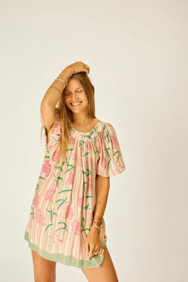 Women Natalie Martin Dresses Sienna Mini Dress Chamomile Rose Women Natalie Martin Dresses Sienna Mini Dress Chamomile Rose