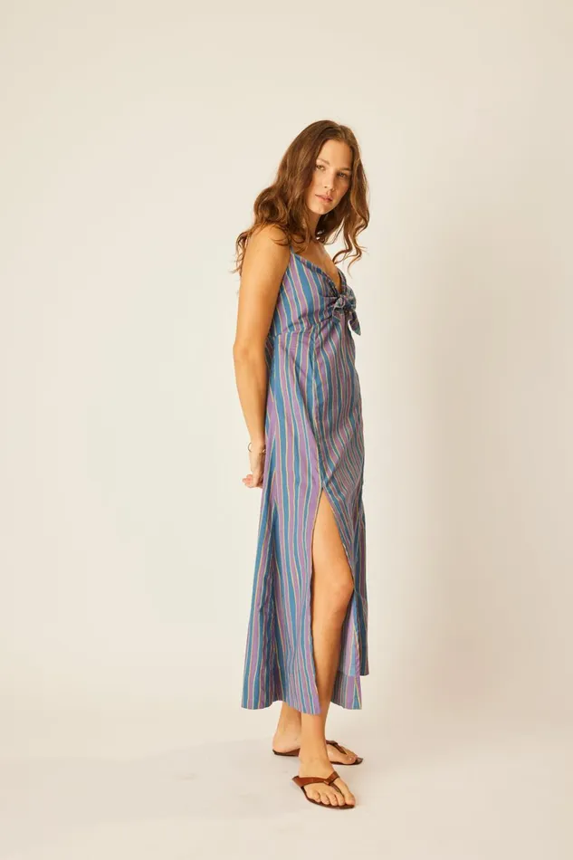 Women Natalie Martin Dresses Sophie Dress Batik Stripe Lavender Women Natalie Martin Dresses Sophie Dress Batik Stripe Lavender