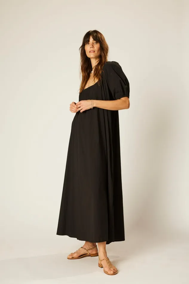 Women Natalie Martin Dresses Vivi Dress Black Silk