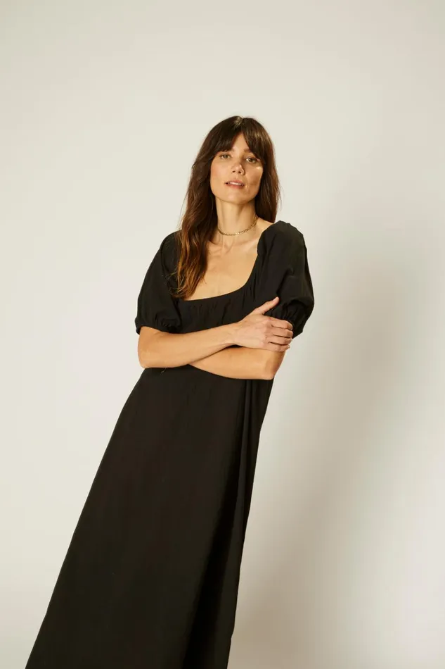 Women Natalie Martin Dresses Vivi Dress Black Silk