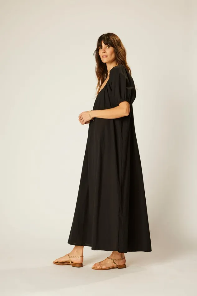 Women Natalie Martin Dresses Vivi Dress Black Silk