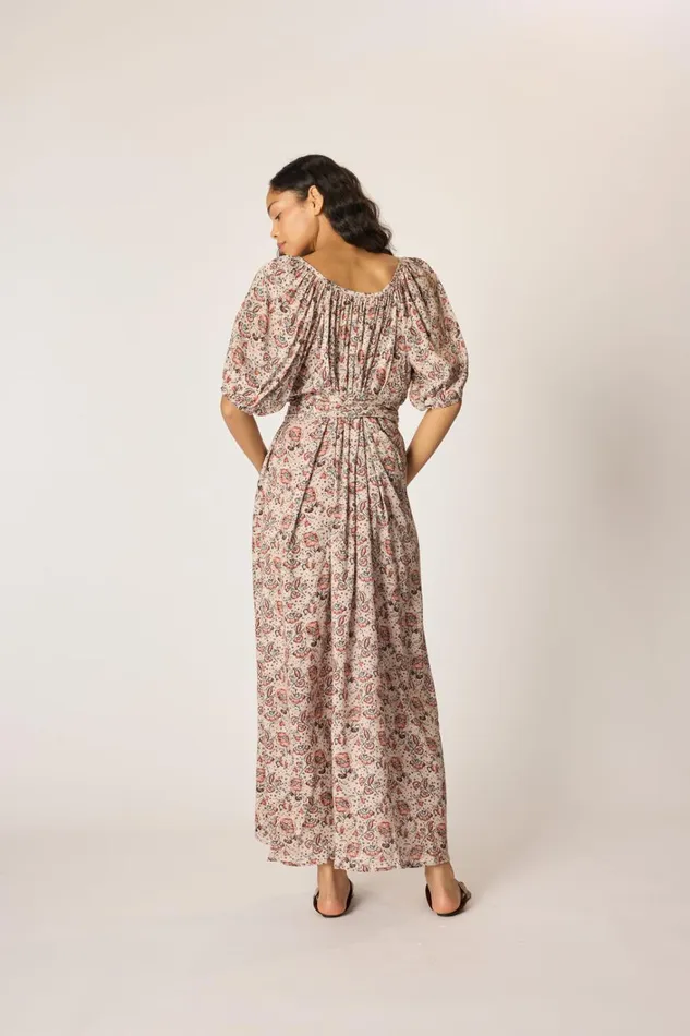 Women Natalie Martin Dresses Vivi Dress With Sash Heirloom Rose