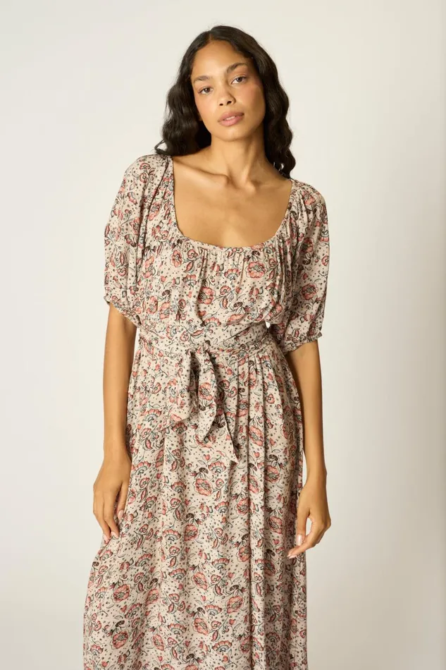 Women Natalie Martin Dresses Vivi Dress With Sash Heirloom Rose