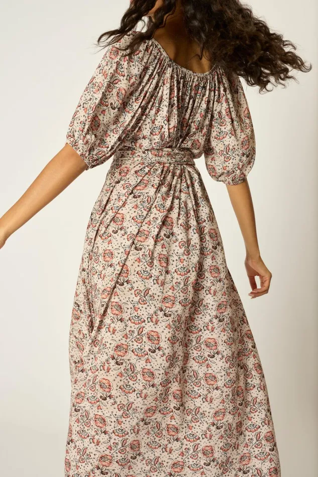 Women Natalie Martin Dresses Vivi Dress With Sash Heirloom Rose