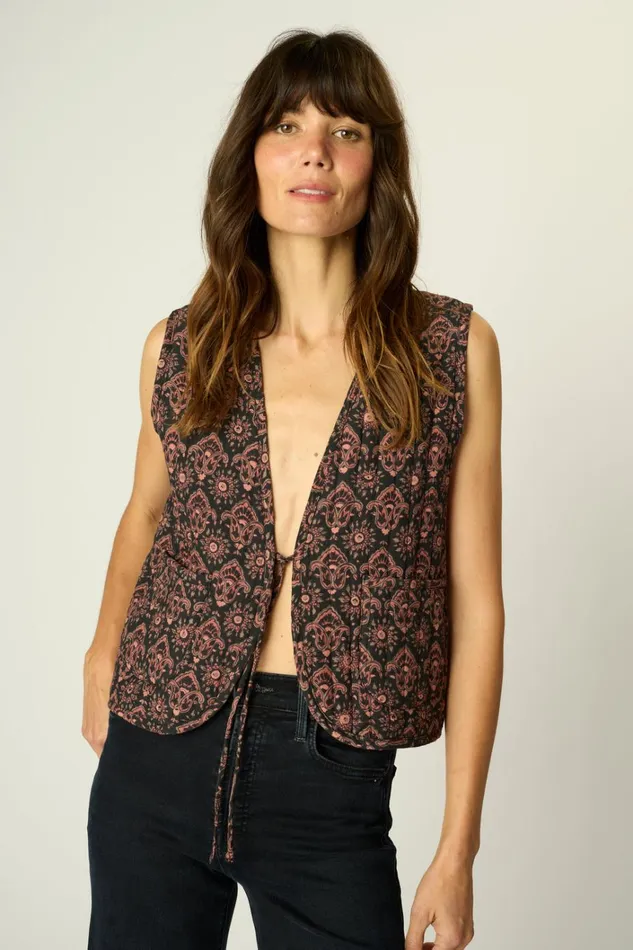 Women Natalie Martin Tops Felicity Vest Fleurdelis Black Women Natalie Martin Tops Felicity Vest Fleurdelis Black