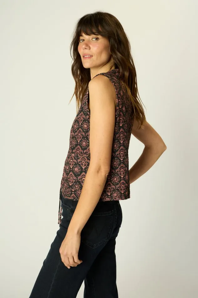 Women Natalie Martin Tops Felicity Vest Fleurdelis Black Women Natalie Martin Tops Felicity Vest Fleurdelis Black