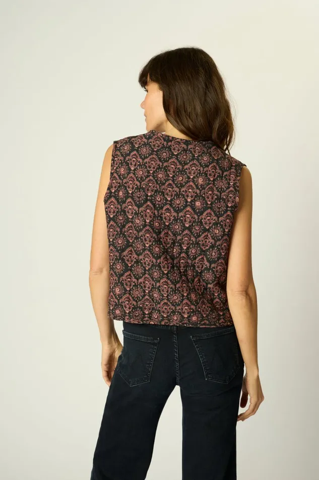 Women Natalie Martin Tops Felicity Vest Fleurdelis Black Women Natalie Martin Tops Felicity Vest Fleurdelis Black