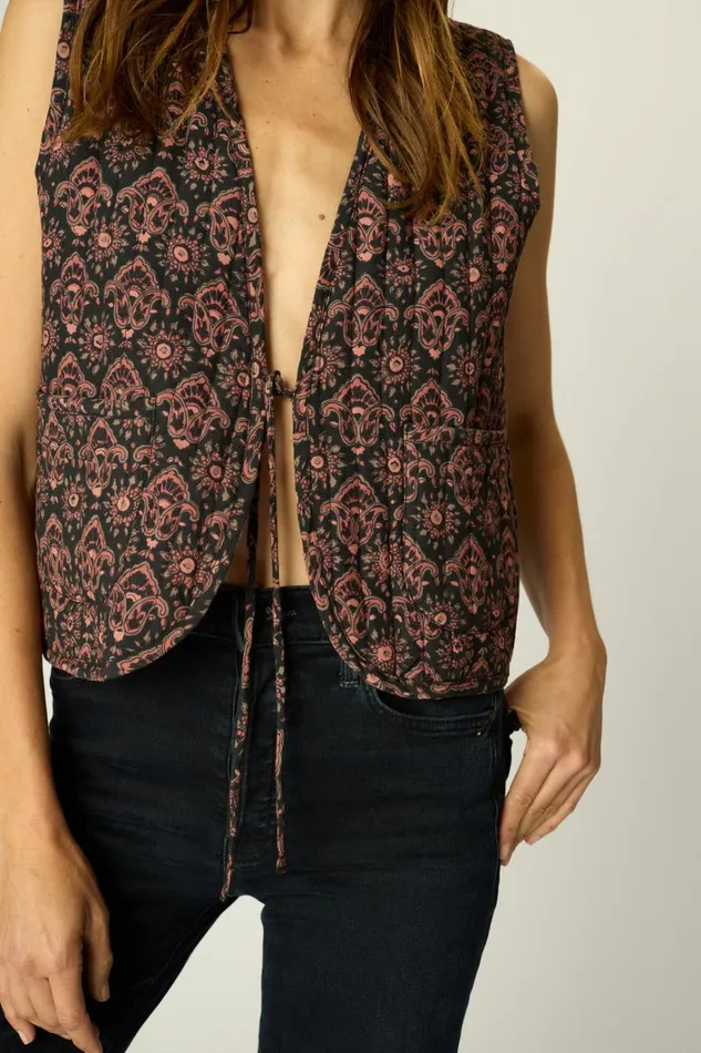 Women Natalie Martin Tops Felicity Vest Fleurdelis Black Women Natalie Martin Tops Felicity Vest Fleurdelis Black