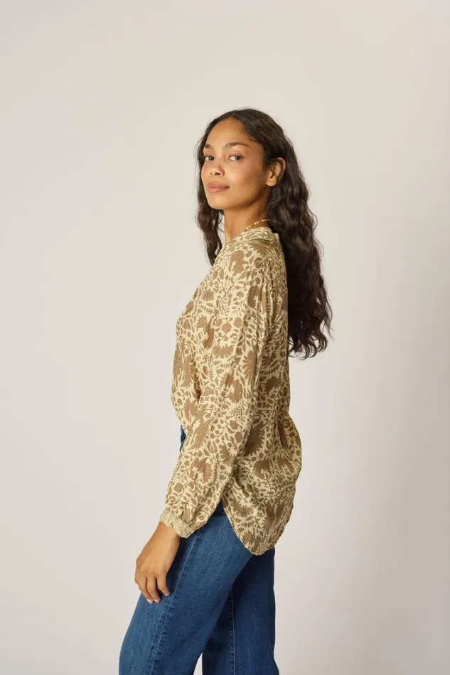 Women Natalie Martin Tops Leslie Shirt Paros Tan
