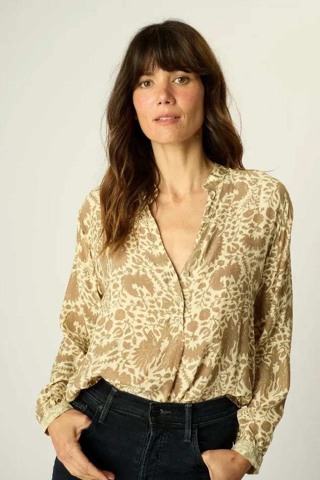 Women Natalie Martin Tops Leslie Shirt Paros Tan