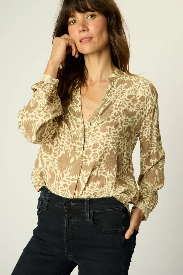 Women Natalie Martin Tops Leslie Shirt Paros Tan