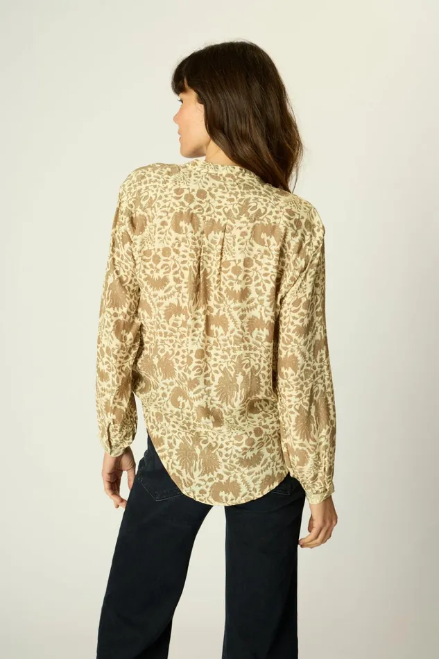 Women Natalie Martin Tops Leslie Shirt Paros Tan