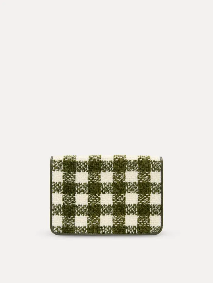 Women Oscar De La Renta Handbags Chenille Check Tweed O Pochette Ivory Olive Women Oscar De La Renta Handbags Chenille Check Tweed O Pochette Ivory Olive