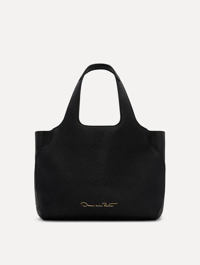 Women Oscar De La Renta Handbags The LaserCut Orchid Mini Topaz Black Women Oscar De La Renta Handbags The LaserCut Orchid Mini Topaz Black