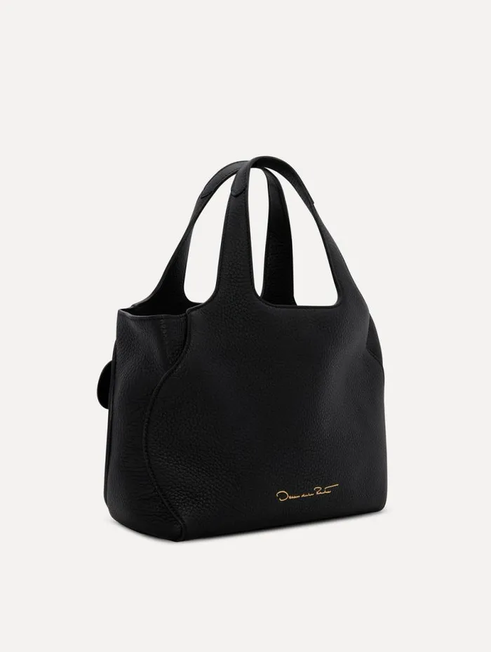 Women Oscar De La Renta Handbags The LaserCut Orchid Mini Topaz Black Women Oscar De La Renta Handbags The LaserCut Orchid Mini Topaz Black