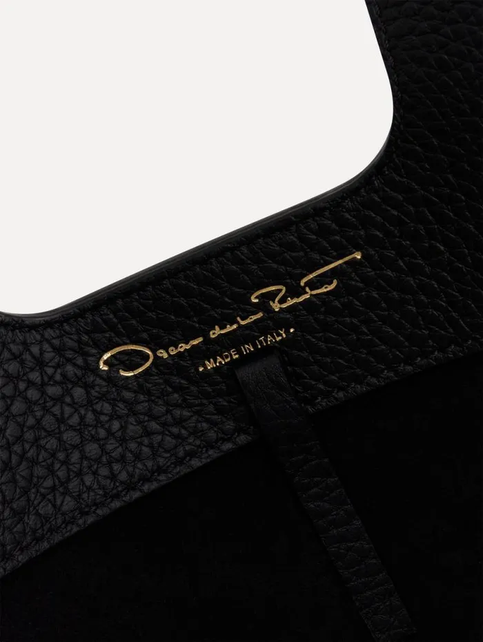 Women Oscar De La Renta Handbags The LaserCut Orchid Mini Topaz Black Women Oscar De La Renta Handbags The LaserCut Orchid Mini Topaz Black