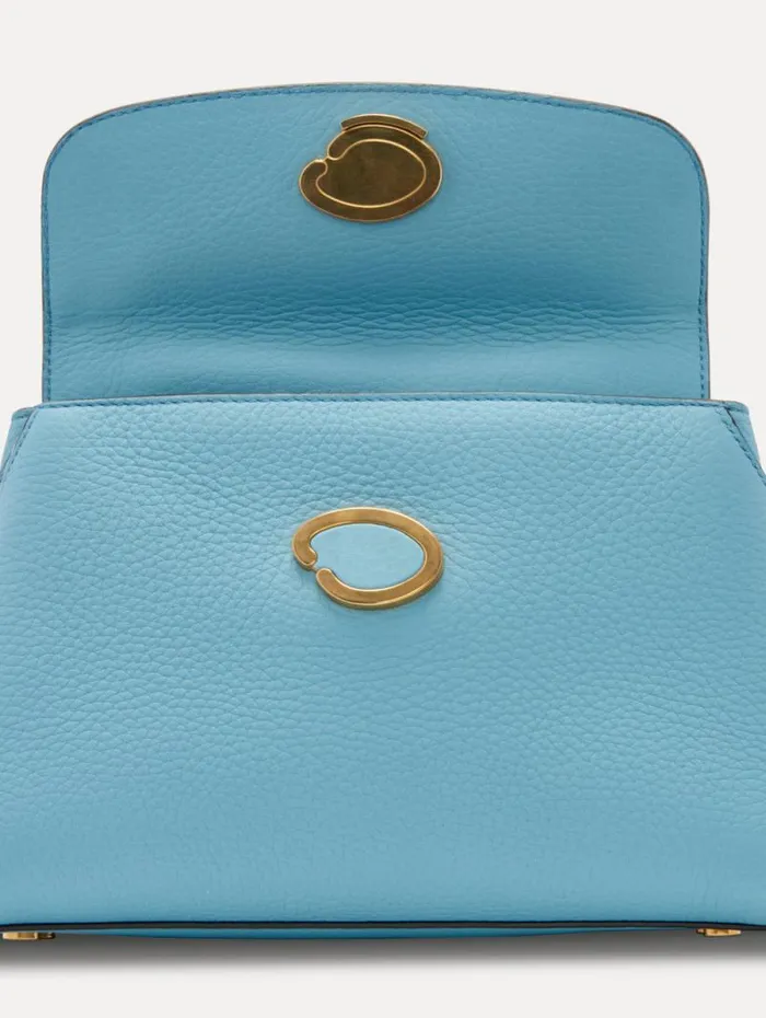 Women Oscar De La Renta Handbags The Mini Poppy Light Blue