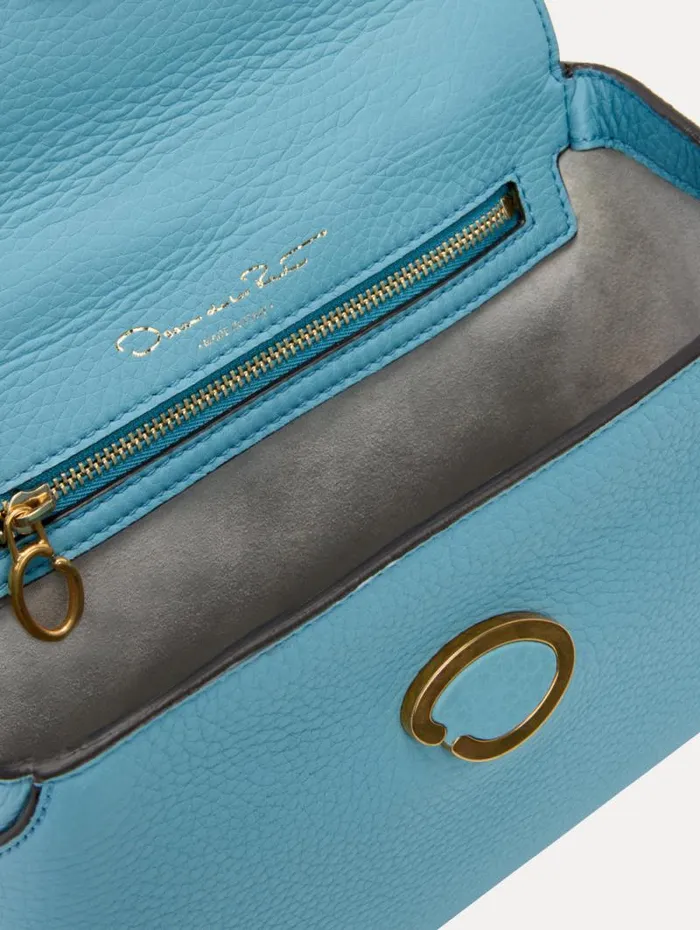 Women Oscar De La Renta Handbags The Mini Poppy Light Blue