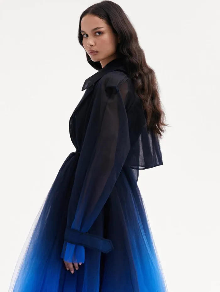 Women Oscar De La Renta Jackets and Coats Ombr Tulle Opera Coat Purple Ombre Women Oscar De La Renta Jackets and Coats Ombr Tulle Opera Coat Purple Ombre
