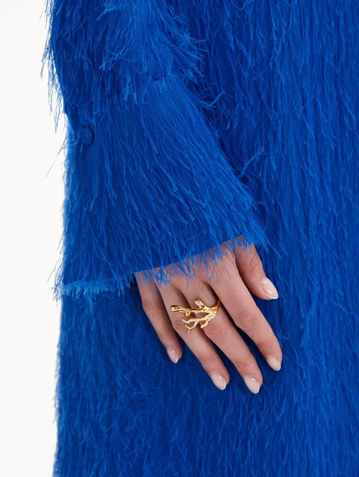 Women Oscar De La Renta Rings Coral and Gold Drops Ring Gold Women Oscar De La Renta Rings Coral and Gold Drops Ring Gold