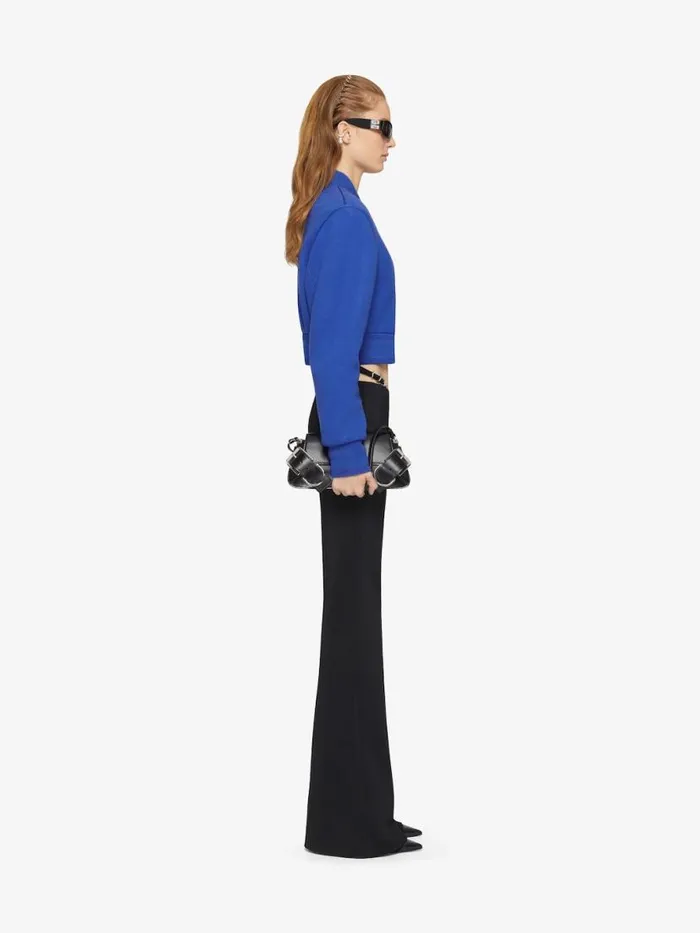Women Outerwear and Blousons Givenchy Cropped Varsity Jacket In Wool Iris Purple
