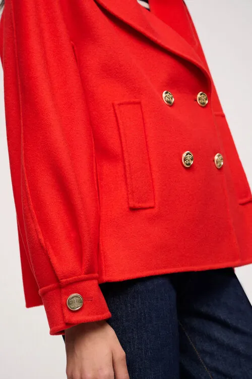 Women Outerwear Luisa Spagnoli Valchiria Valchiria Red Women Outerwear Luisa Spagnoli Valchiria Valchiria Red