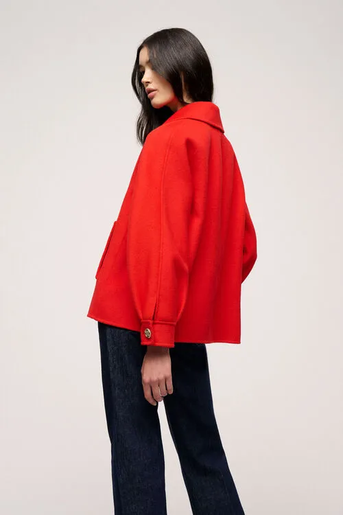 Women Outerwear Luisa Spagnoli Valchiria Valchiria Red Women Outerwear Luisa Spagnoli Valchiria Valchiria Red