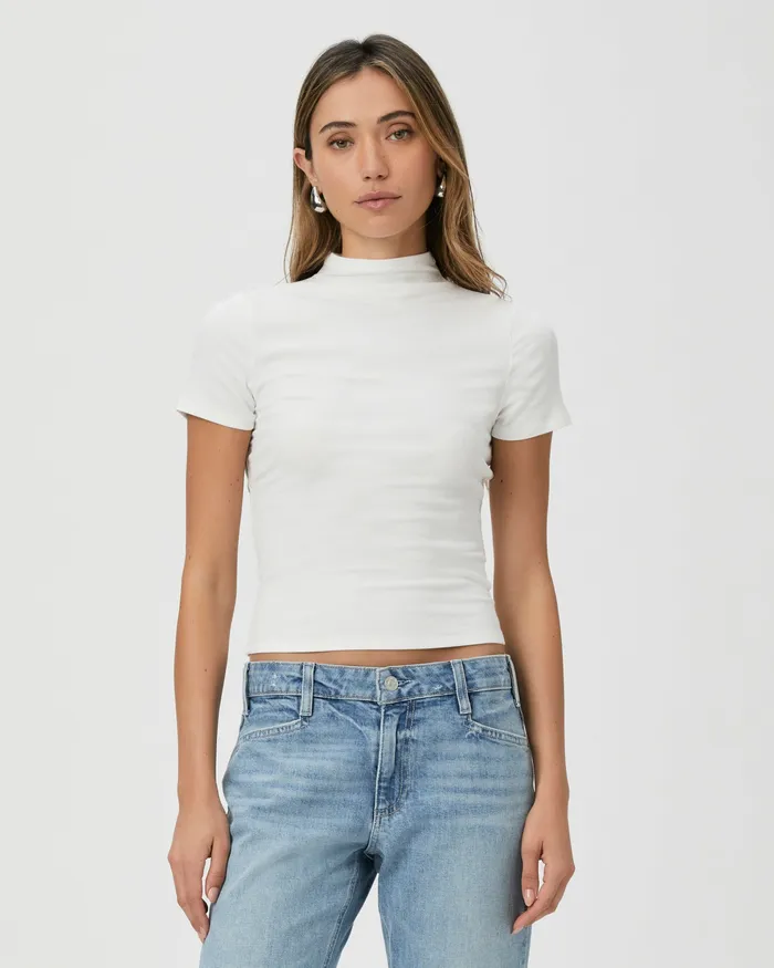 Women PAIGE Blanche Top 8211 Ivory Tops and Blouses