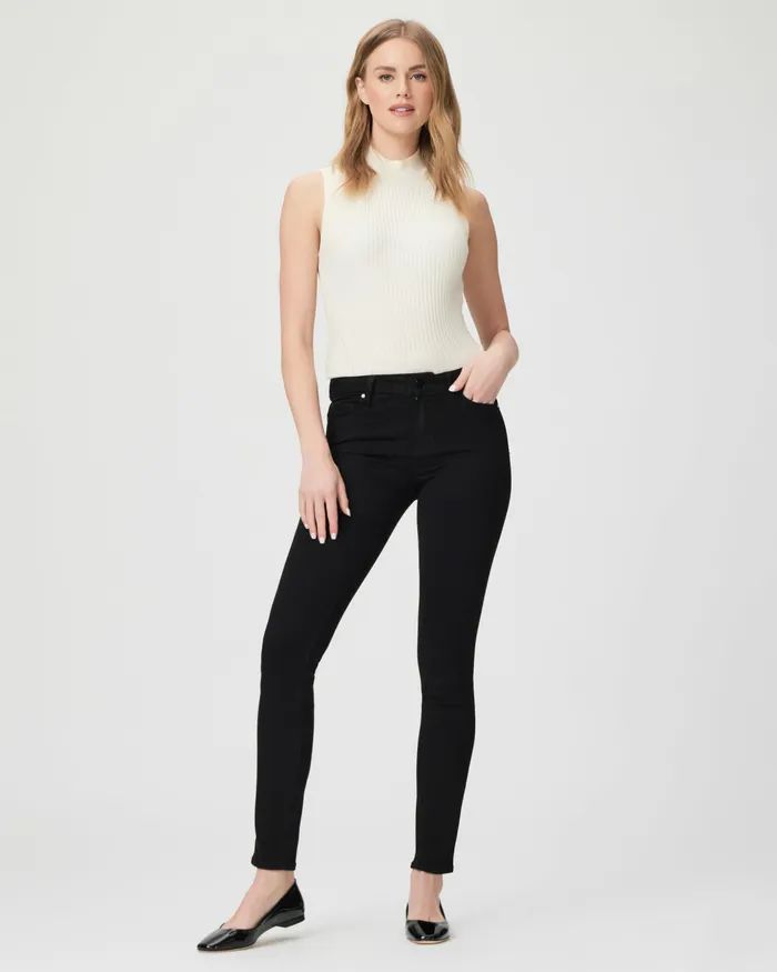 Women PAIGE Leggy Ultra Skinny Jean 8211 Black Shadow Skinny