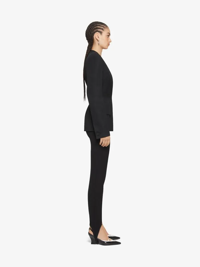 Women Pants and Shorts Givenchy Stirrup Pants In Twill Black