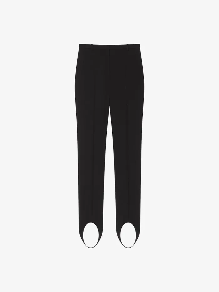 Women Pants and Shorts Givenchy Stirrup Pants In Twill Black
