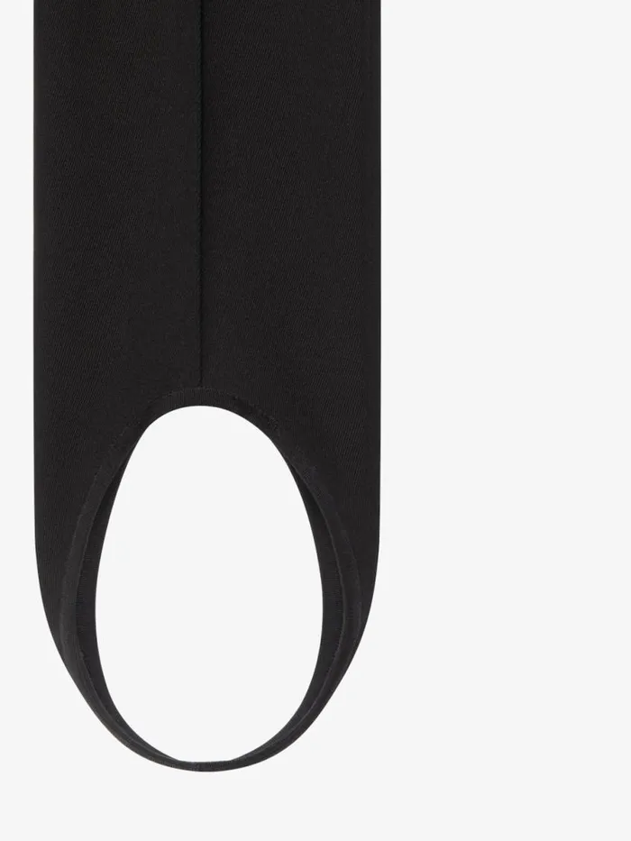 Women Pants and Shorts Givenchy Stirrup Pants In Twill Black