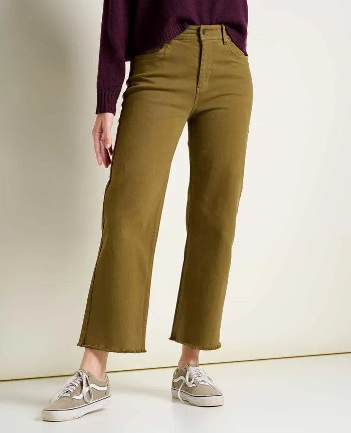 Women Pants Toad and Co Balsam Seeded Cutoff Pant Fir