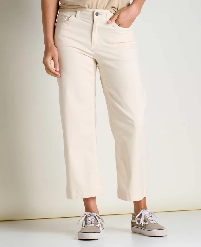 Women Pants Toad and Co Earthworks Wide Leg Pant Salt