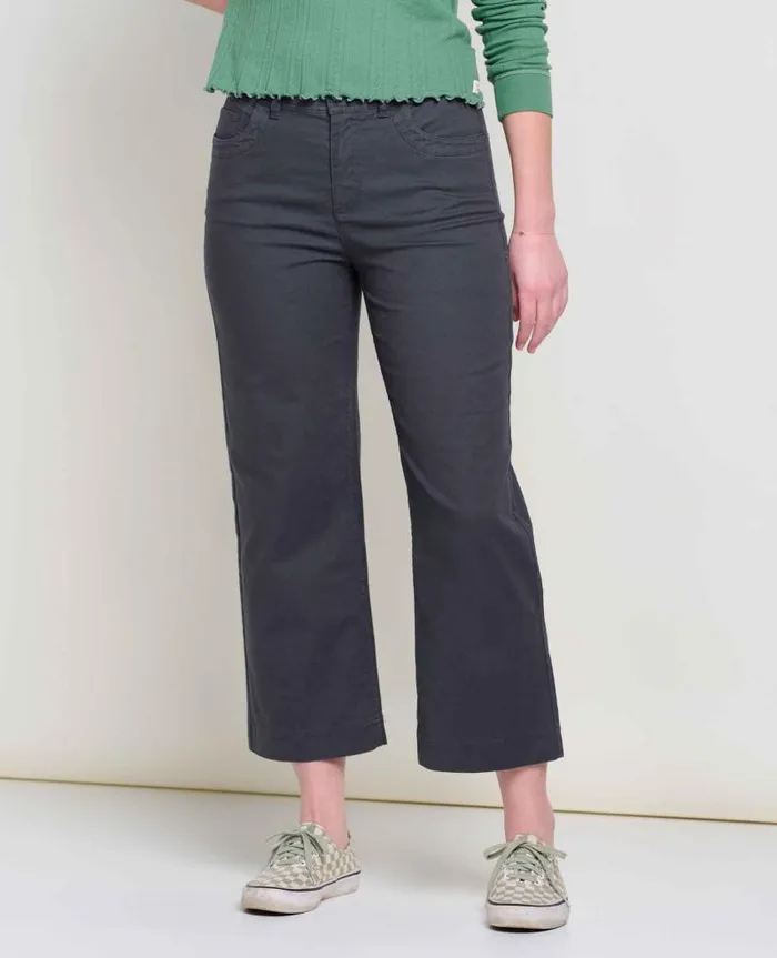 Women Pants Toad and Co Earthworks Wide Leg Pant Soot