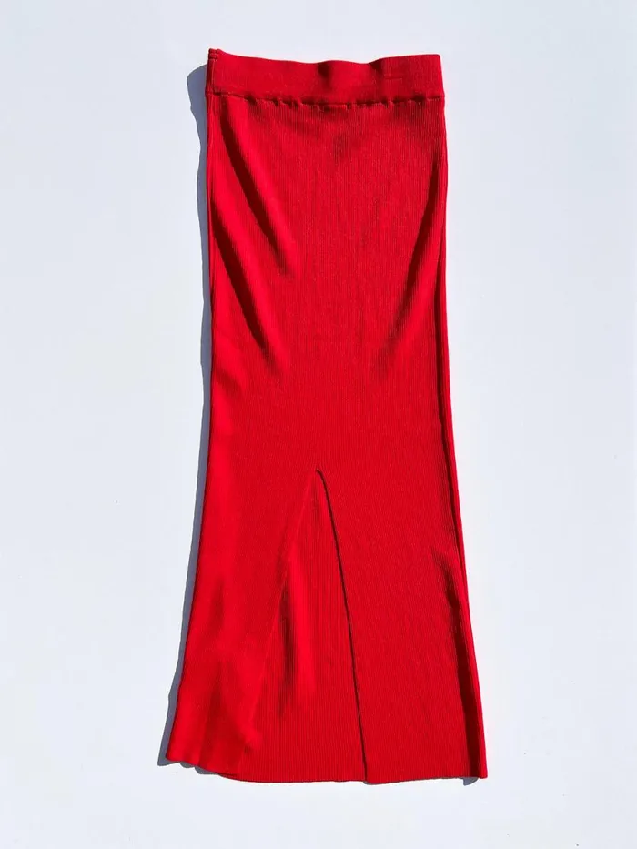 Women Paris Knit Midi Skirt Cherry Lisa Says Gah Bottoms Women Paris Knit Midi Skirt Cherry Lisa Says Gah Bottoms
