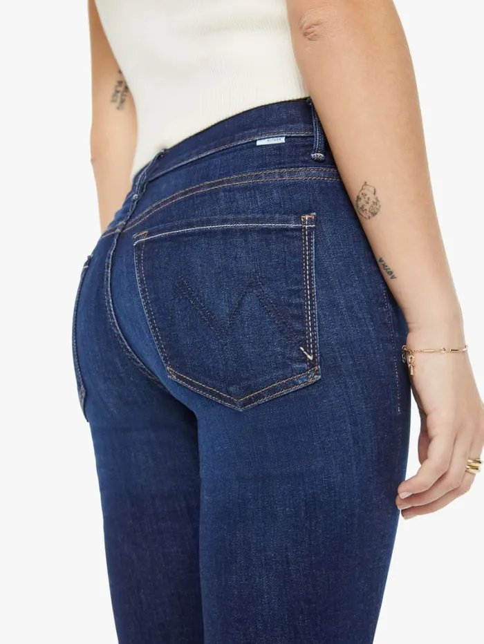 Women Petites Mother Denim Petites The Lil039 Insider Crop Step Fray Wash Off Limits