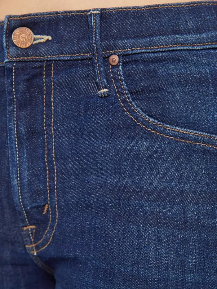 Women Petites Mother Denim Petites The Lil039 Insider Crop Step Fray Wash Off Limits