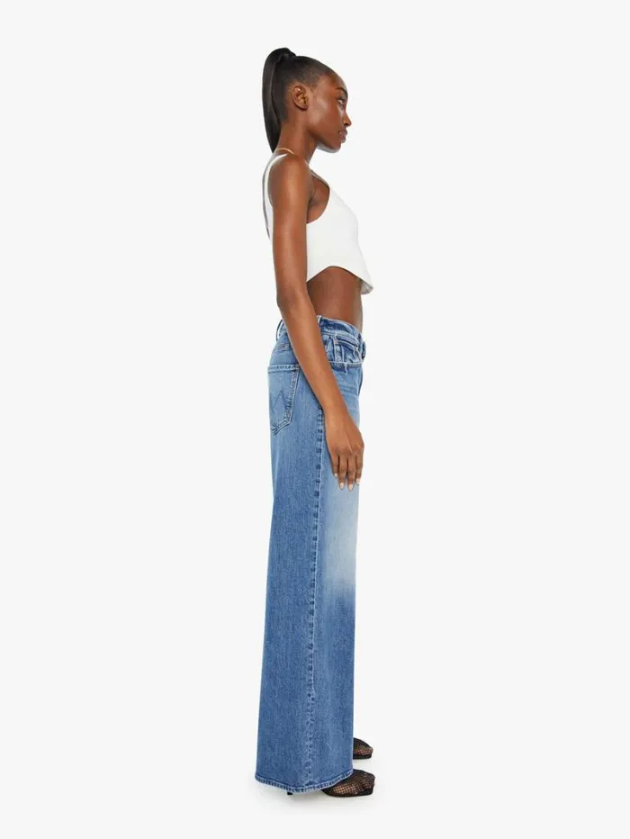 Women Relaxed Mother Denim The Ditcher Roller Zip Skimp Wash Music Is The Medium