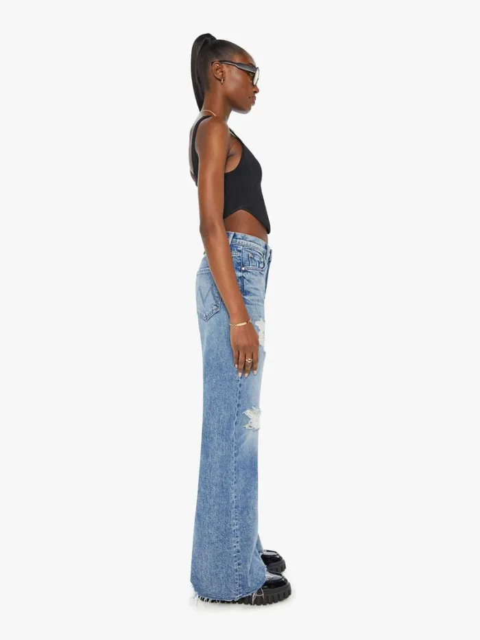 Women Relaxed Mother Denim The Sidestepper Sneak Chew Wash Stfu Women Relaxed Mother Denim The Sidestepper Sneak Chew Wash Stfu