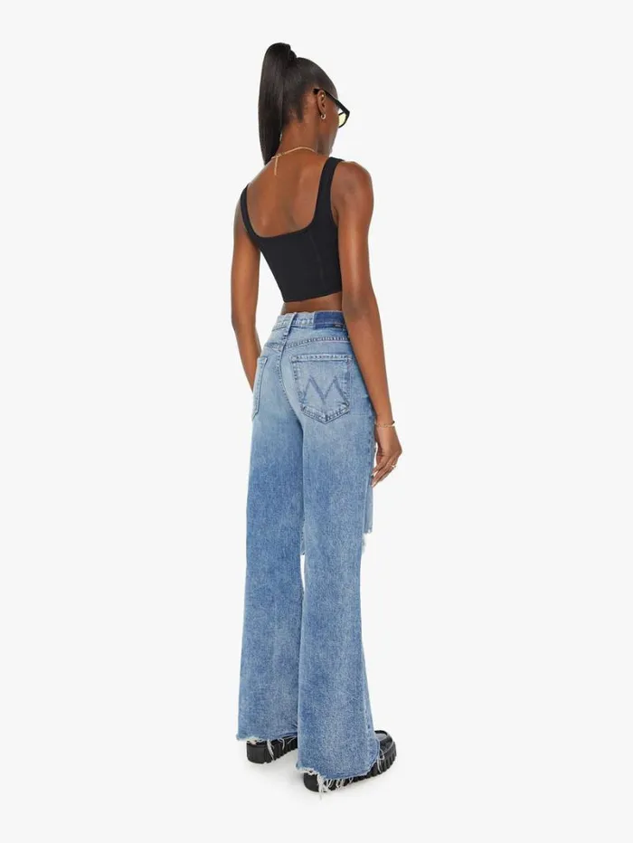 Women Relaxed Mother Denim The Sidestepper Sneak Chew Wash Stfu Women Relaxed Mother Denim The Sidestepper Sneak Chew Wash Stfu