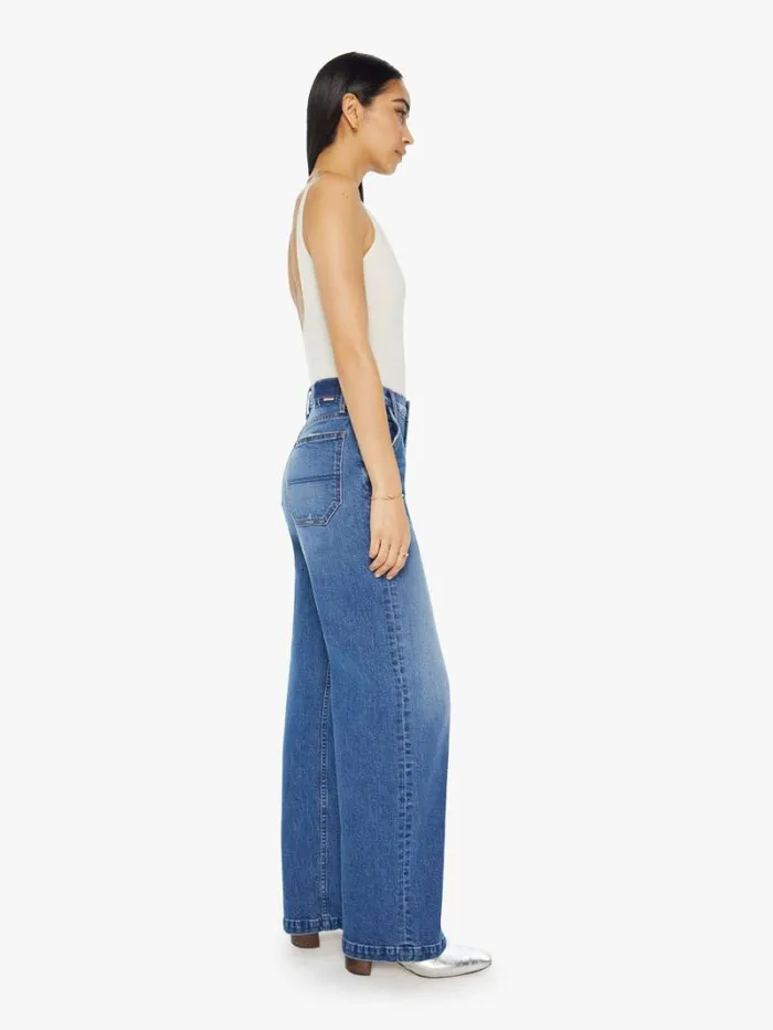 Women Relaxed Mother Denim The Stud Finder Sneak Wash Dream Team