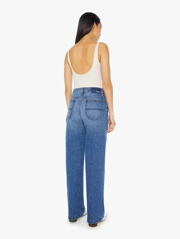 Women Relaxed Mother Denim The Stud Finder Sneak Wash Dream Team