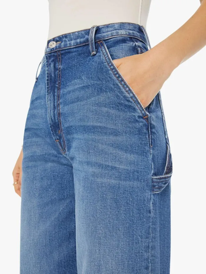 Women Relaxed Mother Denim The Stud Finder Sneak Wash Dream Team