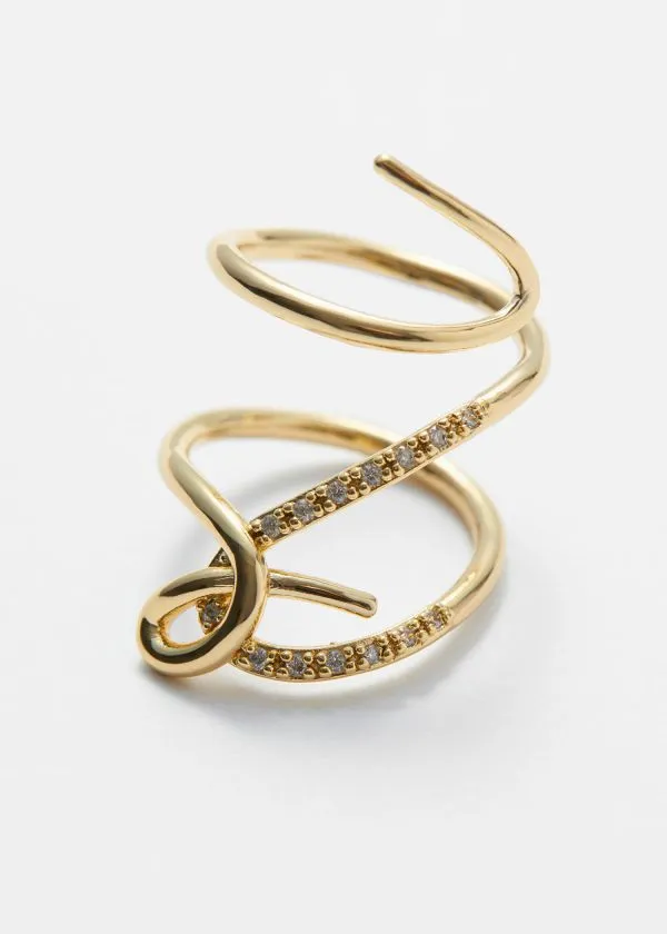 Women Rings and Other Stories 18Karat Gold Plated Delicate Ring Gold