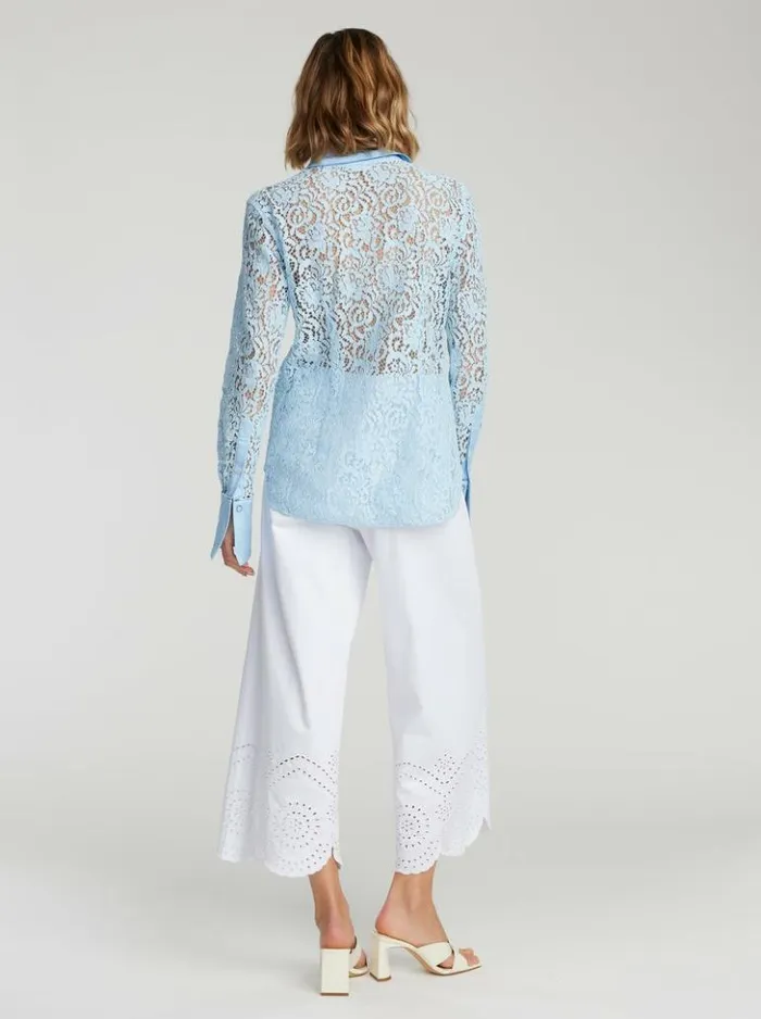 Women Robert Graham Tops Priscilla Shirt Lightblue