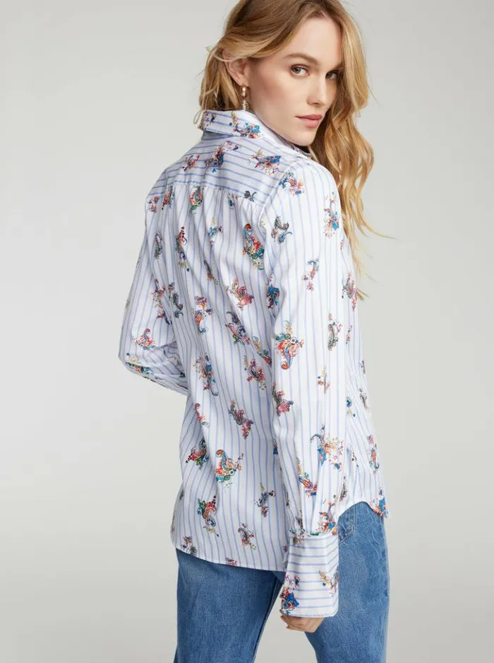 Women Robert Graham Tops Priscilla Shirt Multi