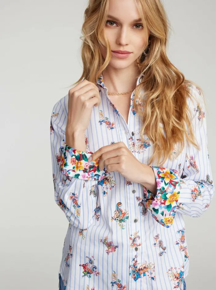 Women Robert Graham Tops Priscilla Shirt Multi