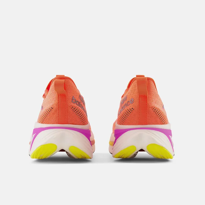 Women Running New Balance FuelCell SuperComp Elite v3 Cosmic Rose with Neon Dragonfly and Cosmic Pineapple Women Running New Balance FuelCell SuperComp Elite v3 Cosmic Rose with Neon Dragonfly and Cosmic Pineapple